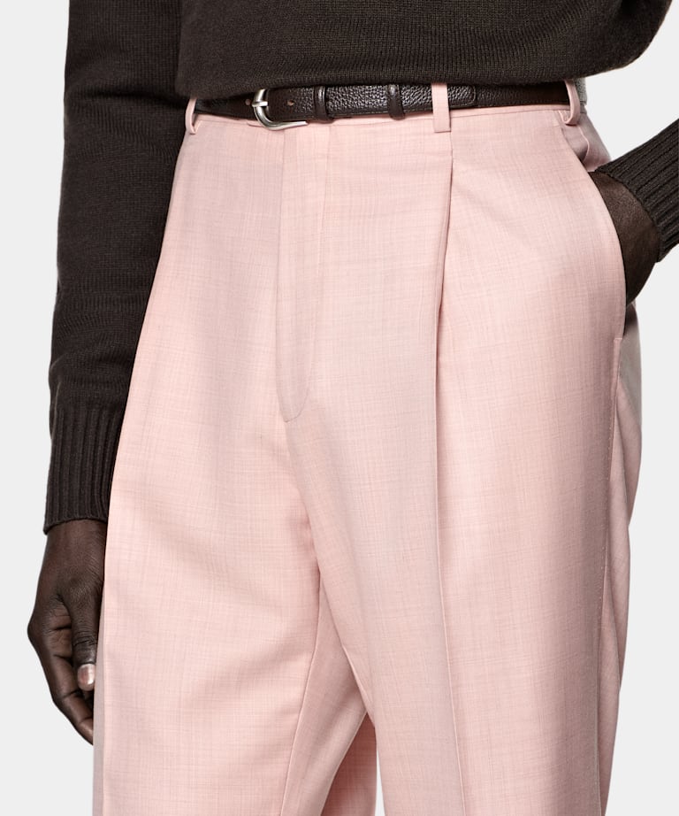 Pink Tailored Fit Milano Suit