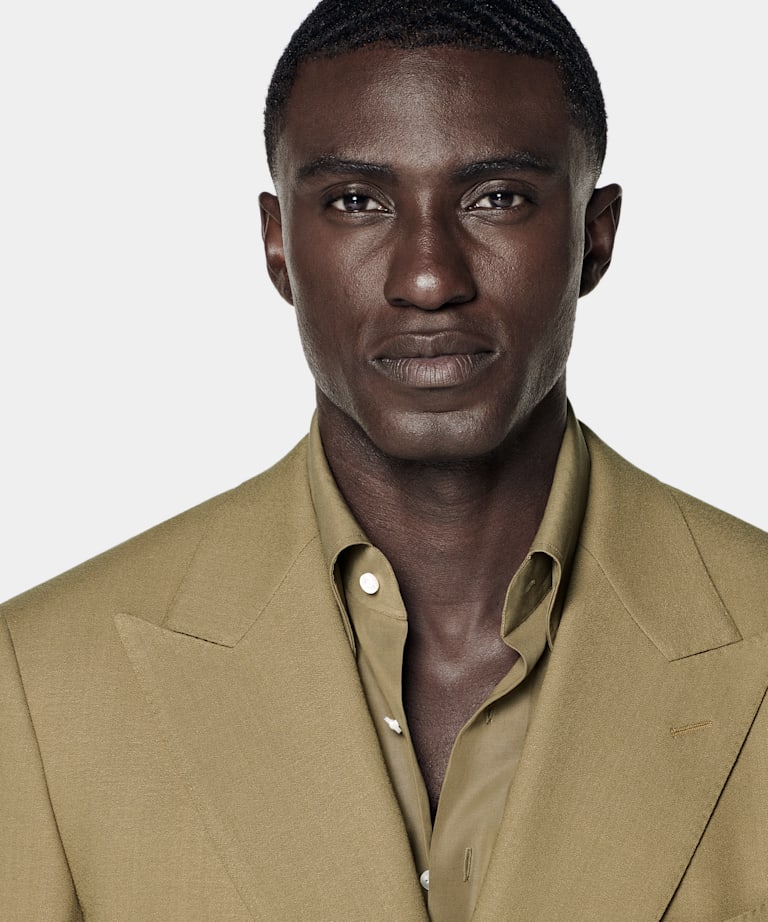 Mid Green Tailored Fit Milano Suit