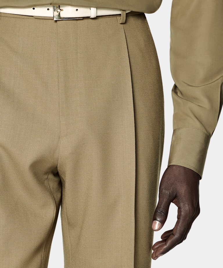 Mid Green Tailored Fit Milano Suit