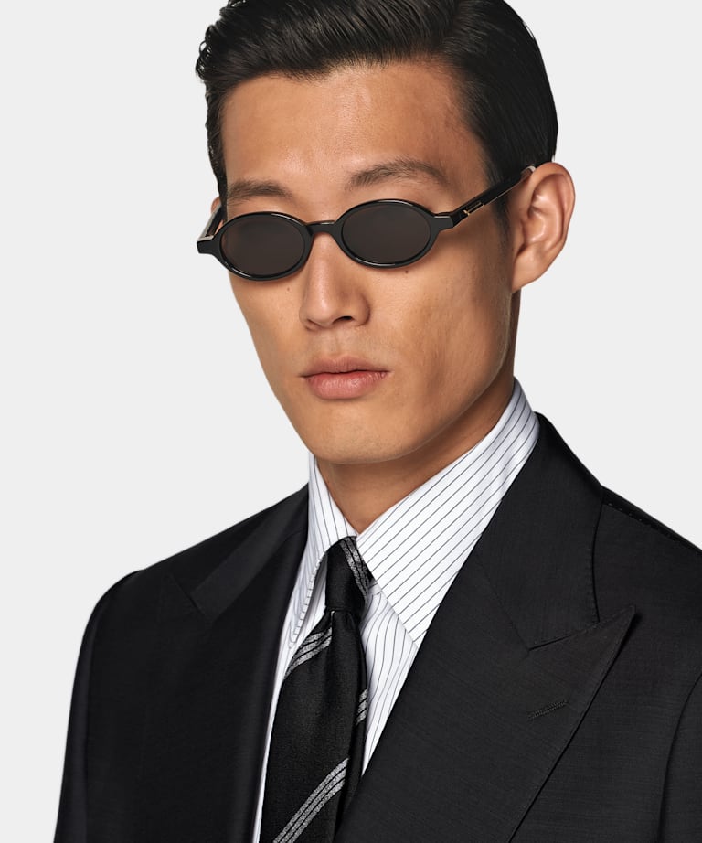Black Tailored Fit Milano Suit