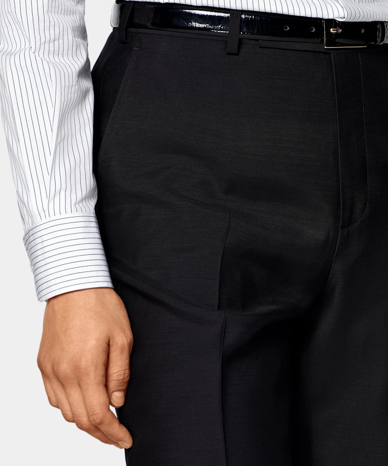 Black Tailored Fit Milano Suit