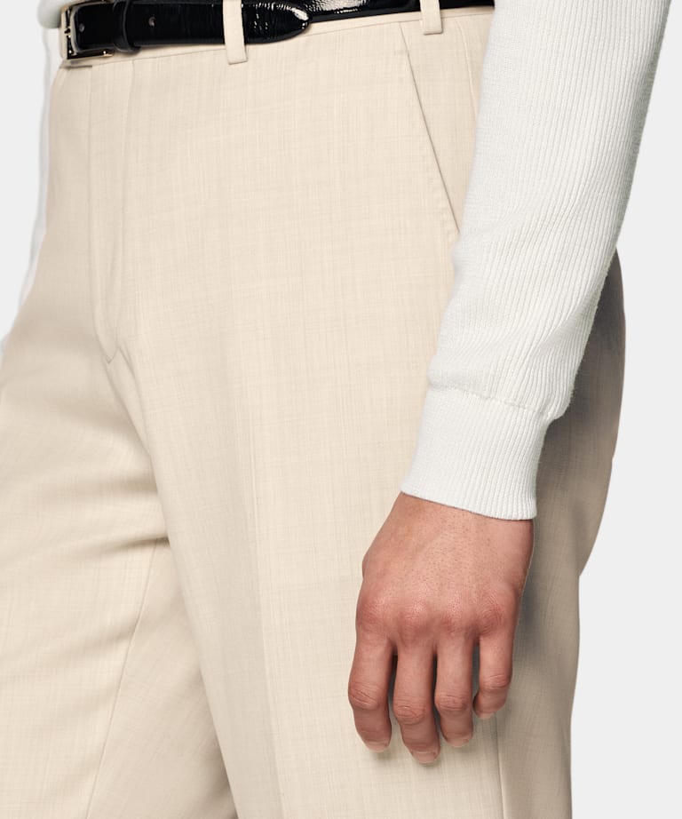 Sand Tailored Fit Milano Suit