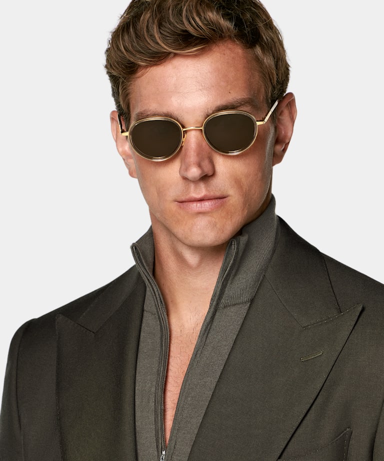 Dark Green Tailored Fit Milano Suit