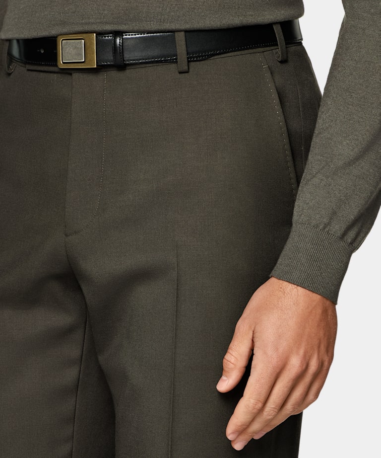 Dark Green Tailored Fit Milano Suit