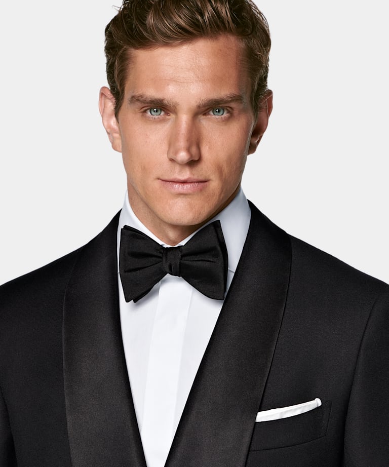 Esmoquin Milano negro corte Tailored