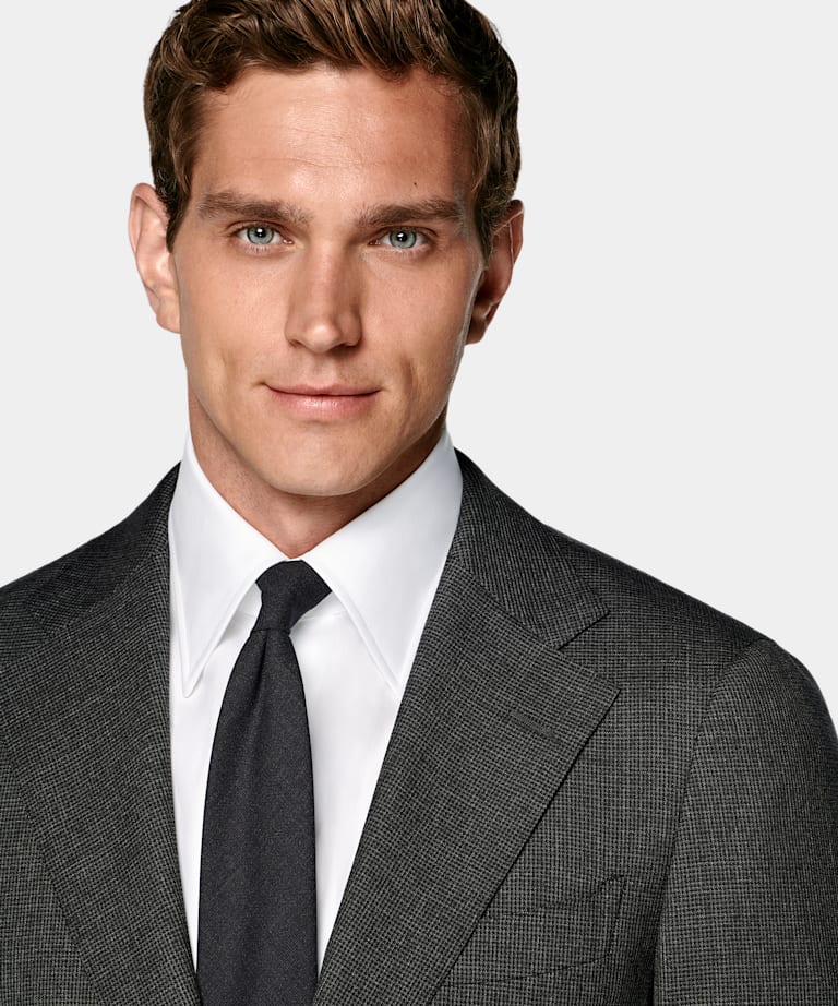 Dark Grey Perennial Tailored Fit Havana Suit