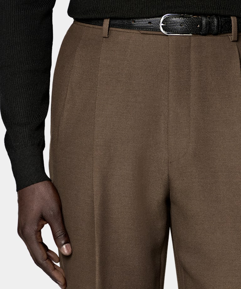Mid Green Relaxed Fit Brera Suit