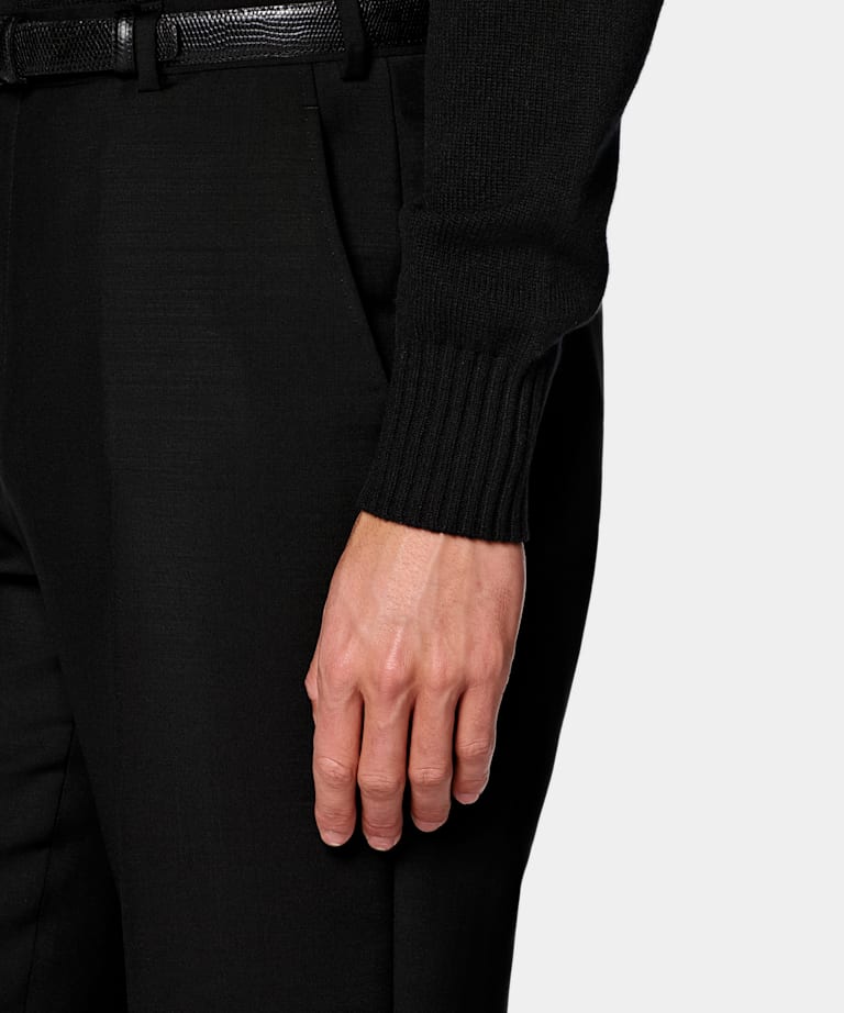 Black Tailored Fit Milano Suit
