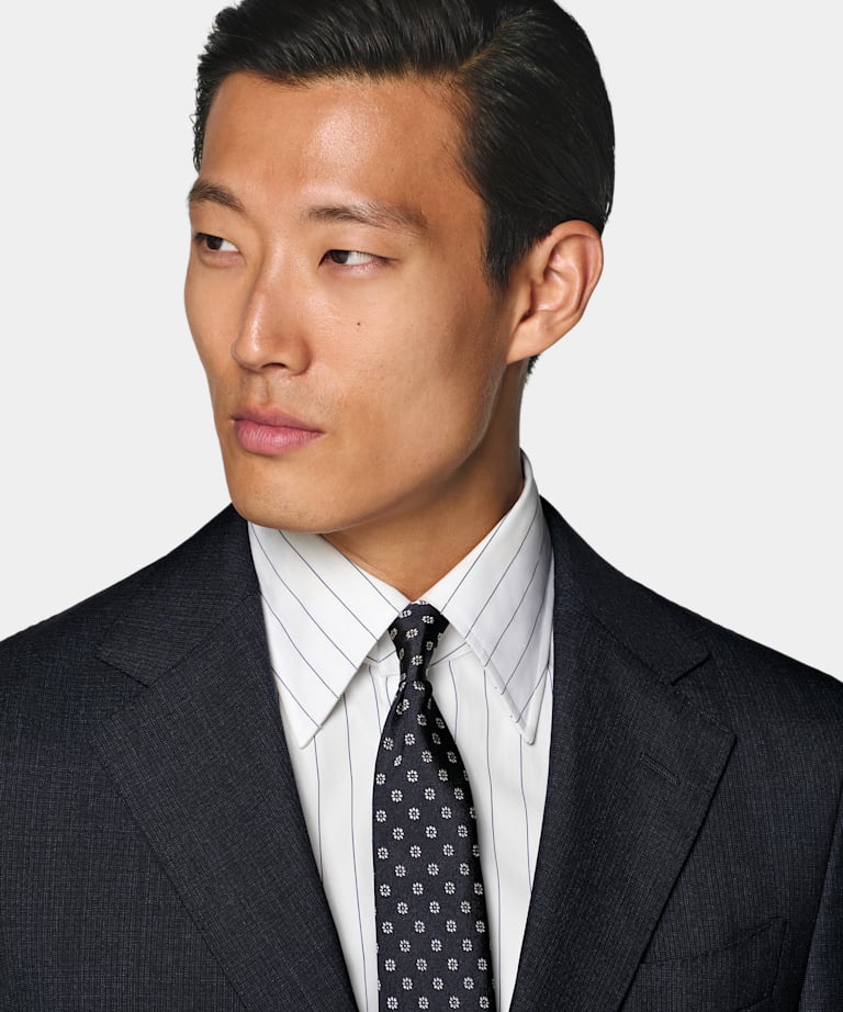 Navy Perennial Tailored Fit Havana Suit