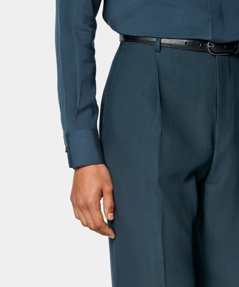 Mid Blue Tailored Fit Milano Suit