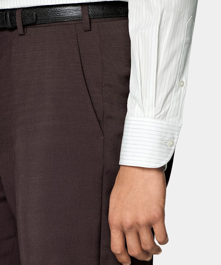 Abito Milano Tailored Fit rosso scuro