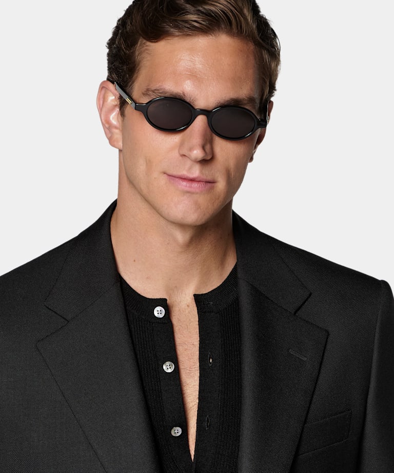 Abito Roma nero relaxed fit