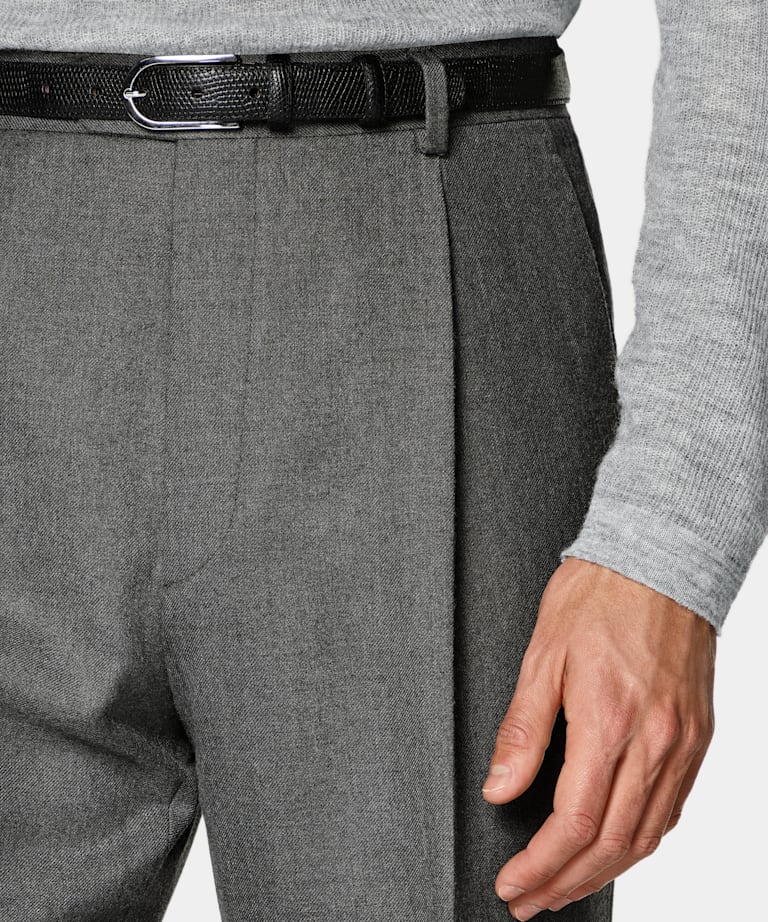 Mid Grey Tailored Fit Milano Suit