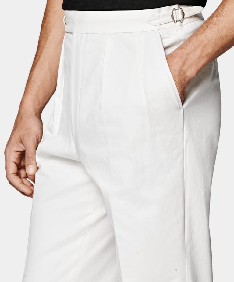 Off-White Pleated Mira Trousers