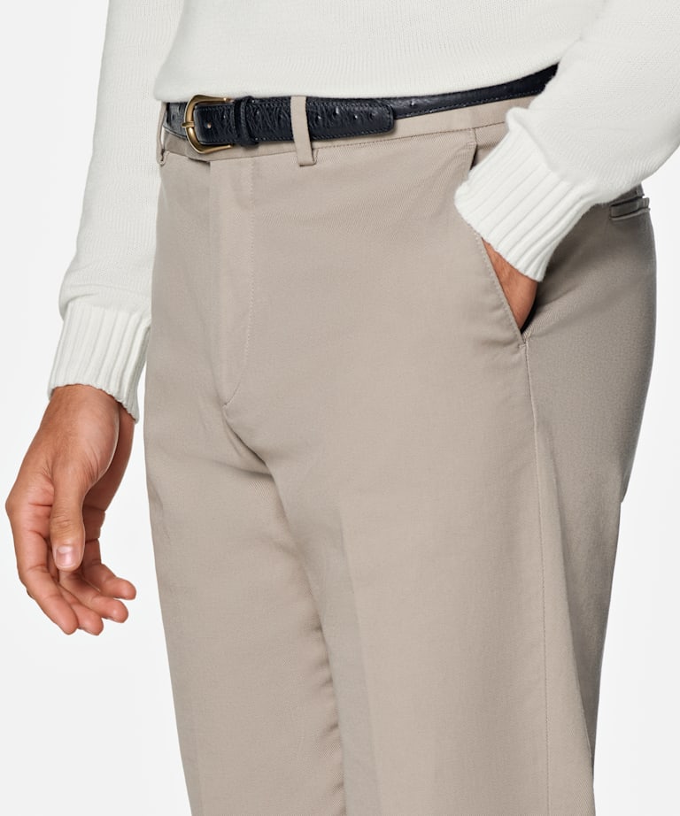 Chino Slim Leg Straight taupe