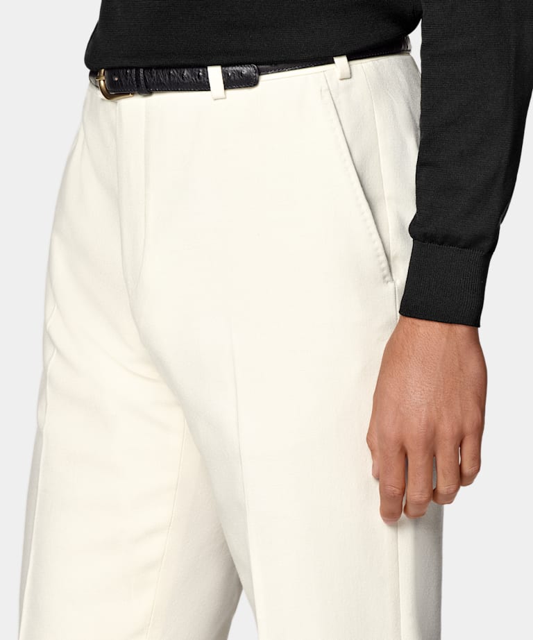 Off-White Straight Leg Trousers