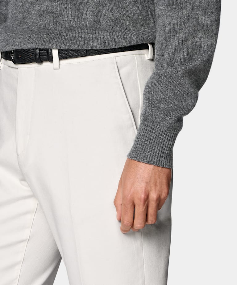 Off-White Slim Leg Straight Chinos