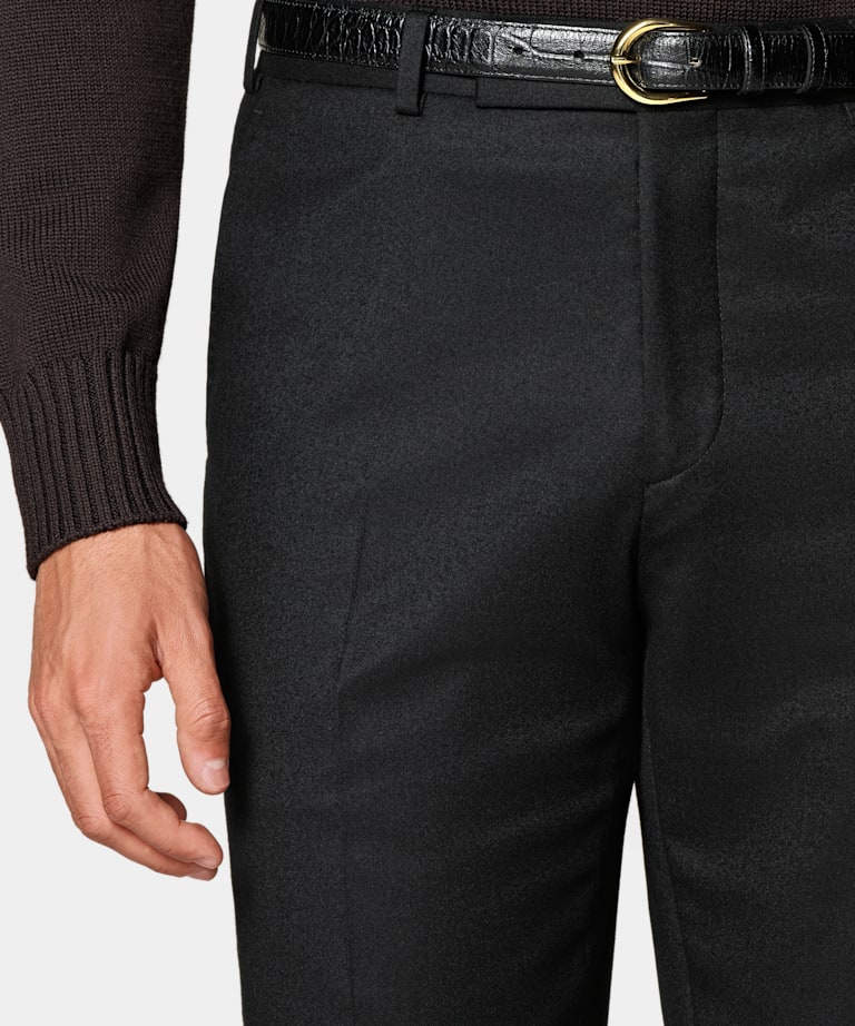 Pantalones negros Straight Leg