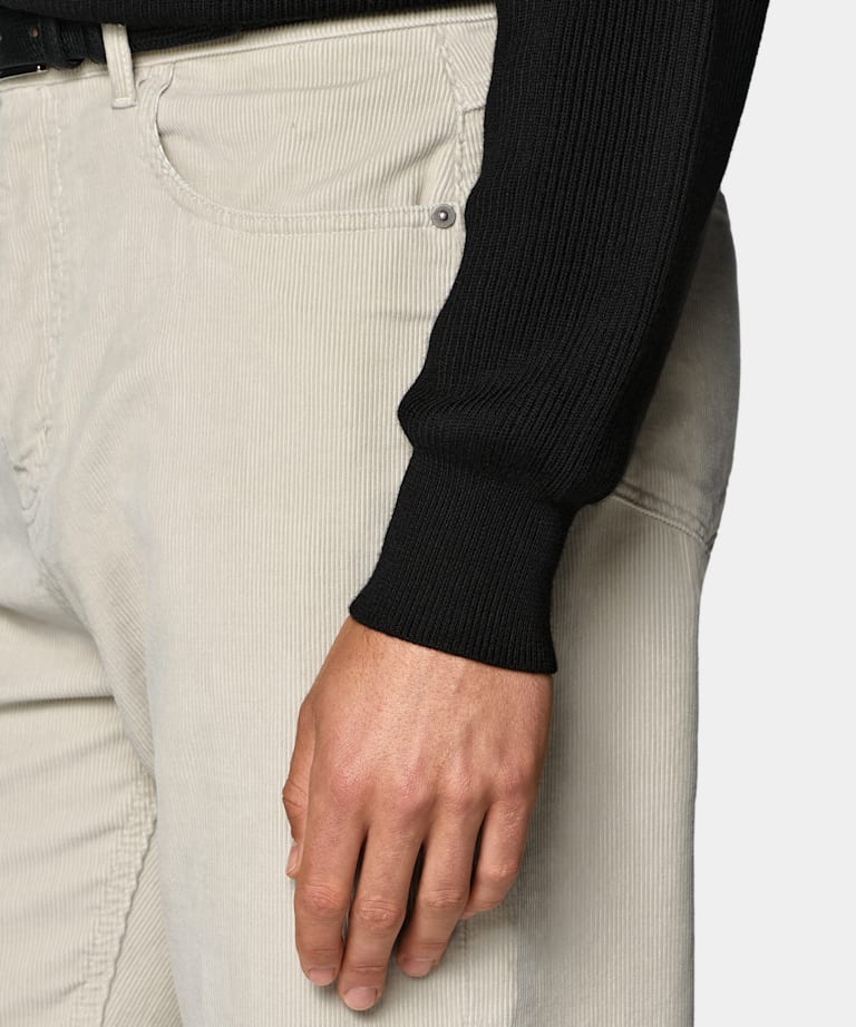 Light Brown Straight Leg Jeans