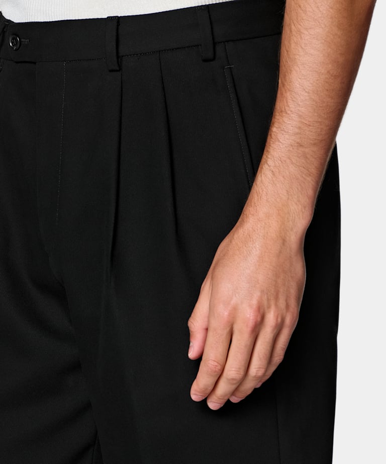 Black Wide Leg Trousers