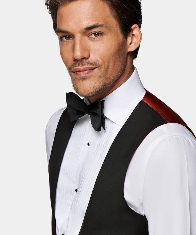 Black Tuxedo Waistcoat