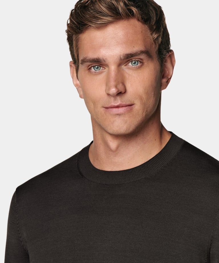 Dark Brown Crewneck