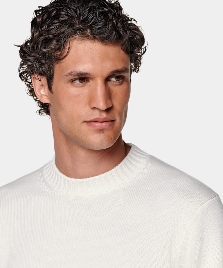 Off-White Merino Crewneck