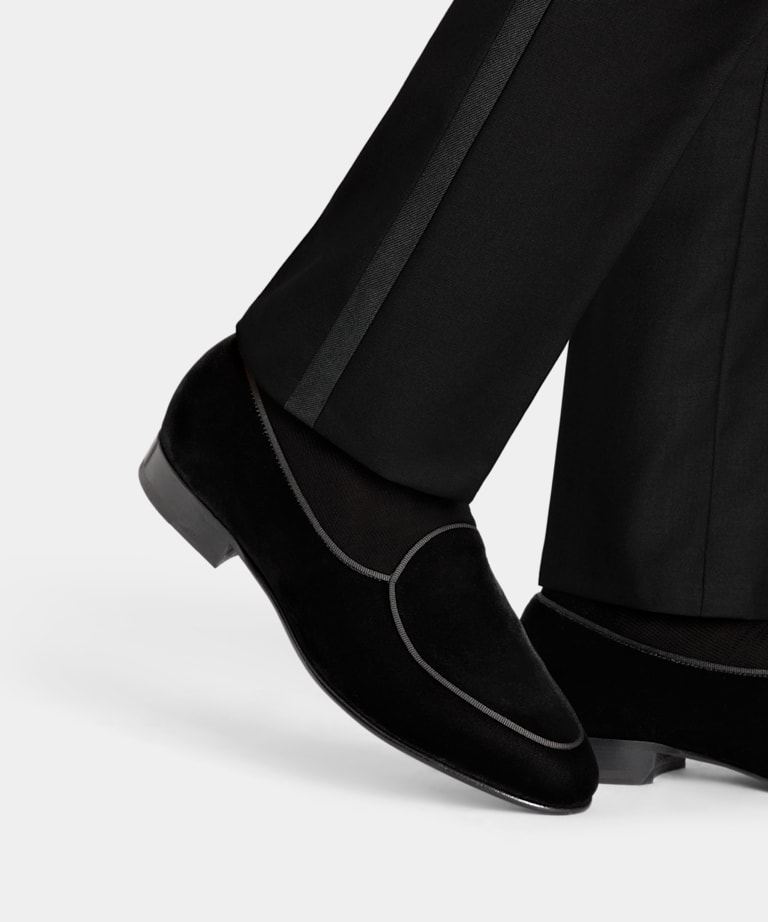 Black Tuxedo Slip-On