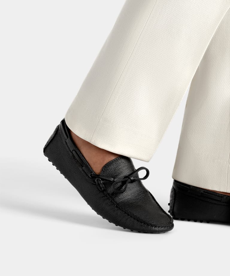 Black Driving Moccasins