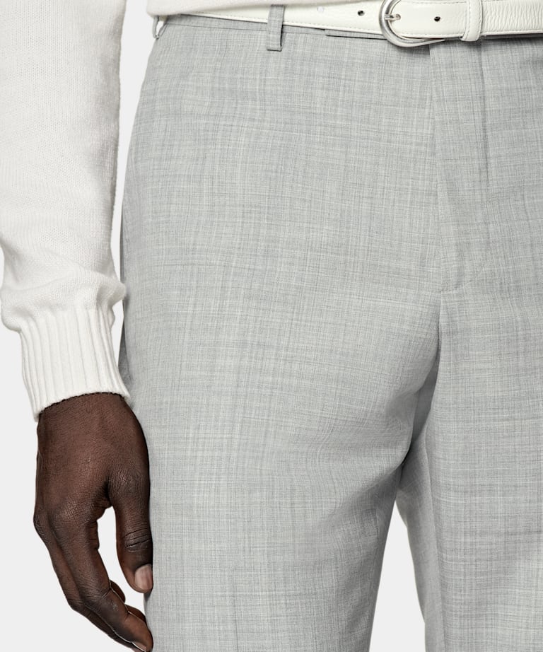 Light Grey Custom Made Suit