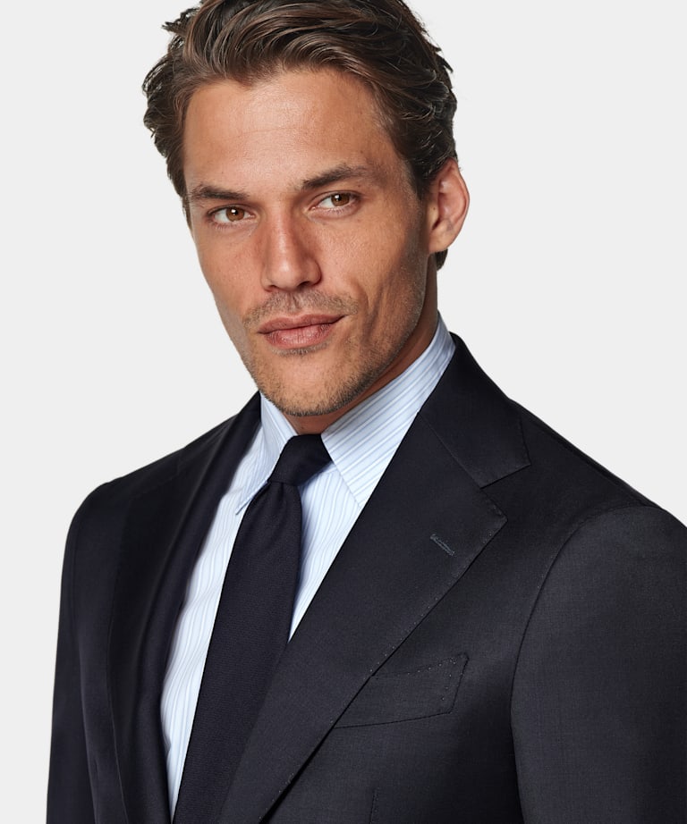 Navy Custom Made Suit