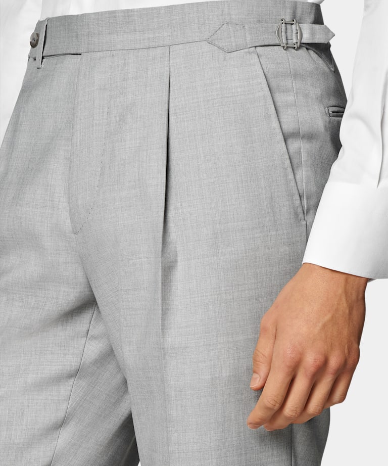 Light Grey Tailored Fit Havana Suit