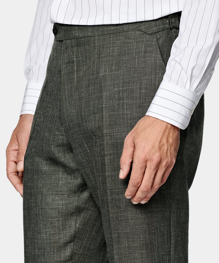 Dark Green Tailored Fit Havana Suit