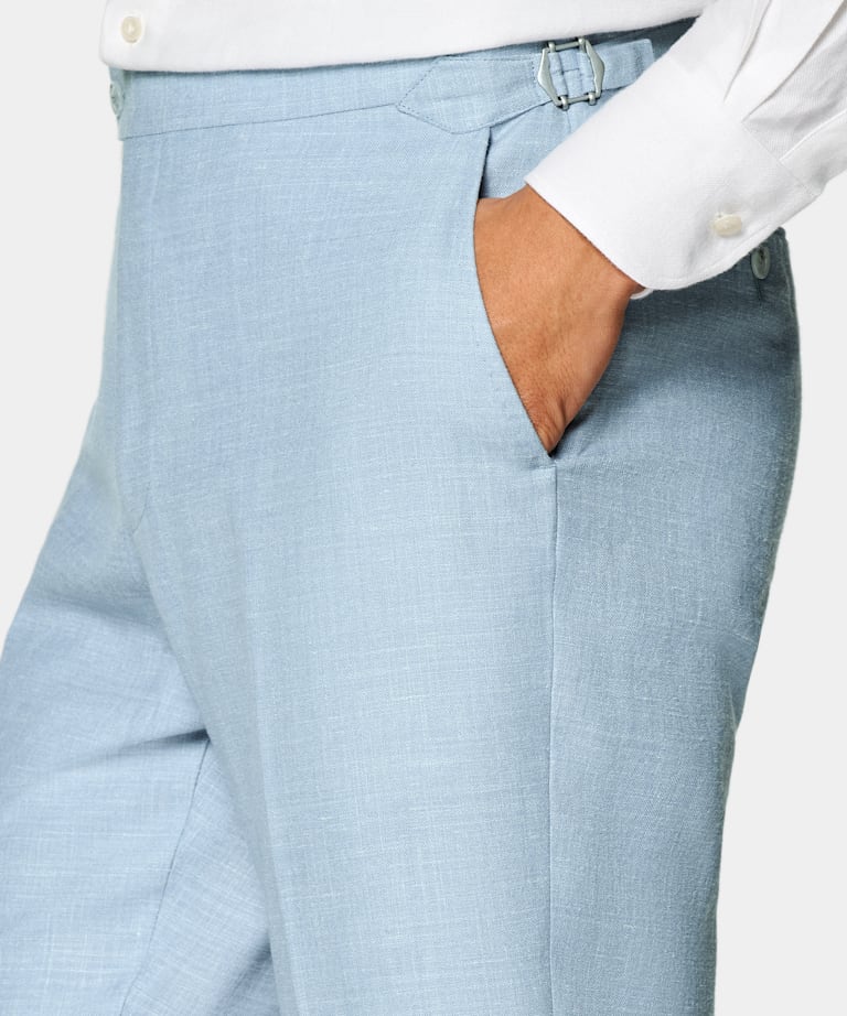 Traje Havana azul claro corte Tailored