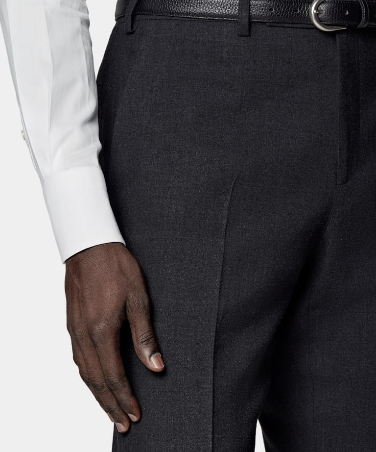 Dark Grey Tailored Fit Havana Suit