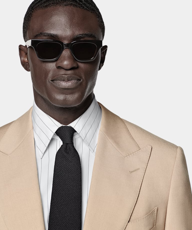 Mid Brown Tailored Fit Milano Suit