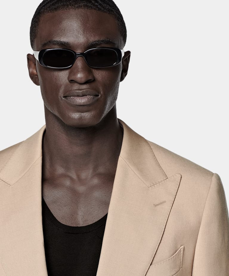 Mid Brown Tailored Fit Milano Suit