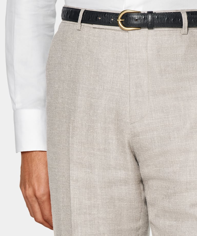 Costume Havana coupe Tailored taupe clair