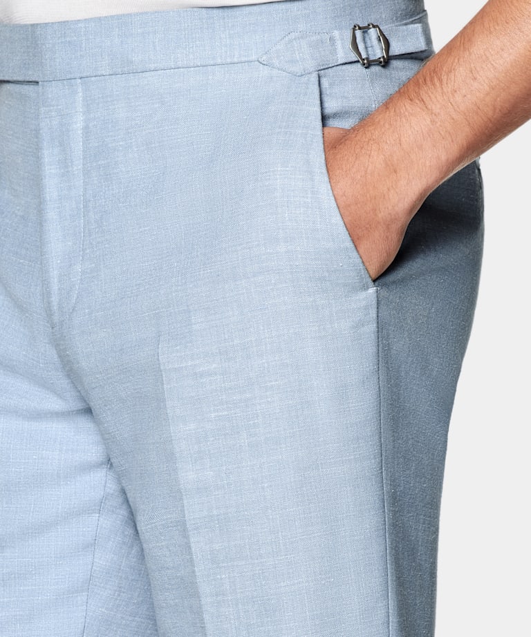 Traje Havana azul claro corte Tailored