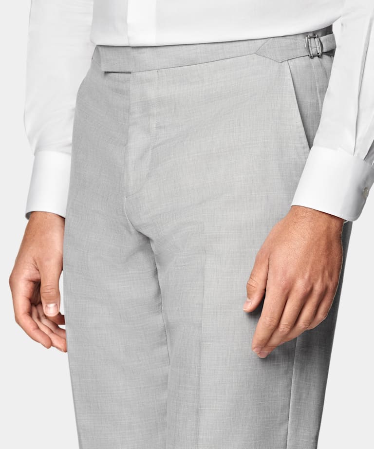 Light Grey Tailored Fit Havana Suit