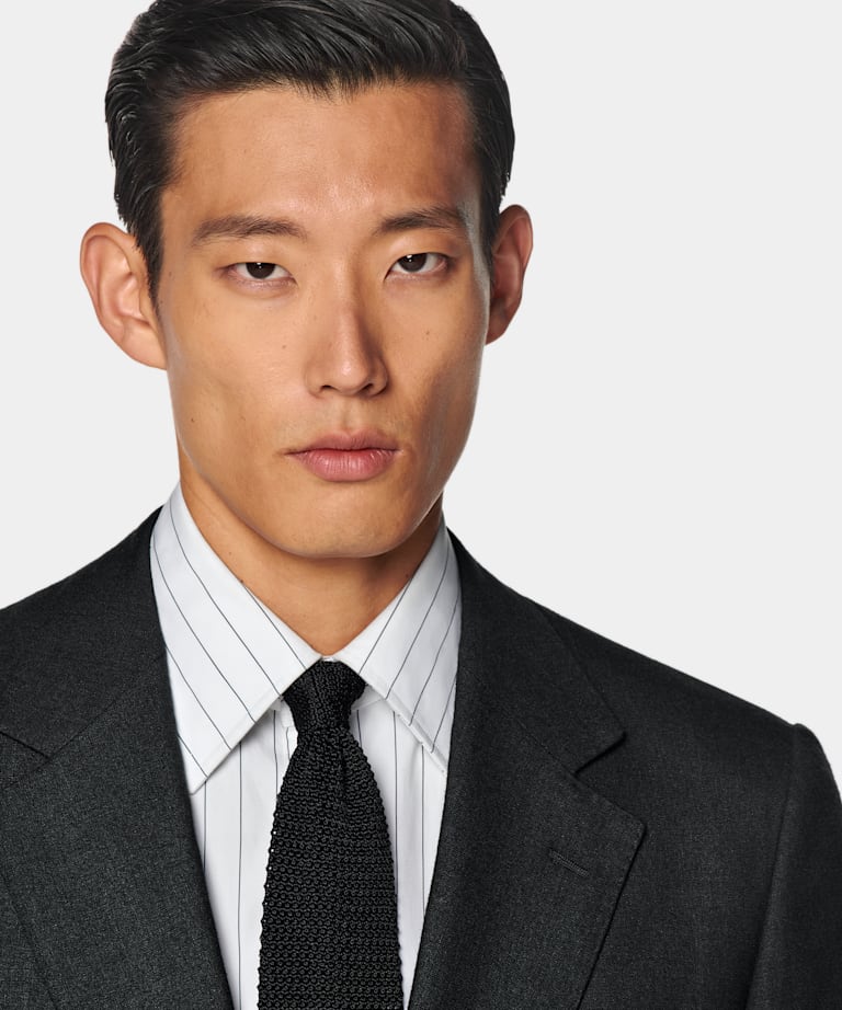 Black Tailored Fit Milano Suit