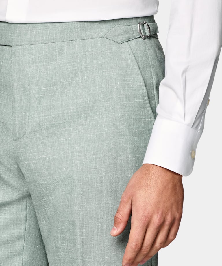 Havana ljusgr&ouml;n kostym med tailored fit