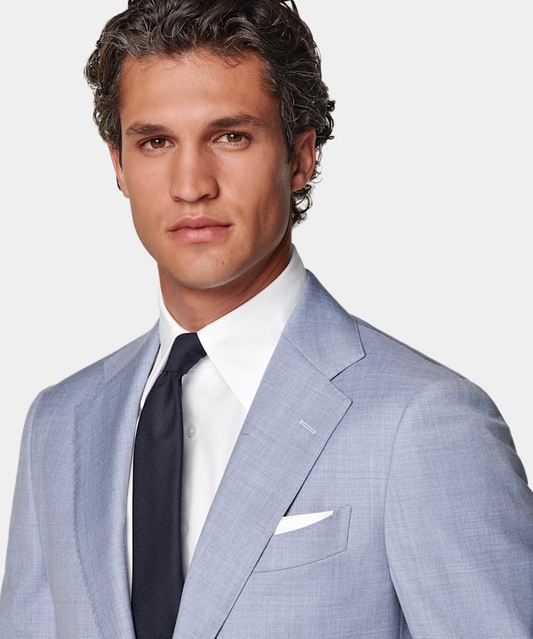 Light Blue Perennial Tailored Fit Havana Suit