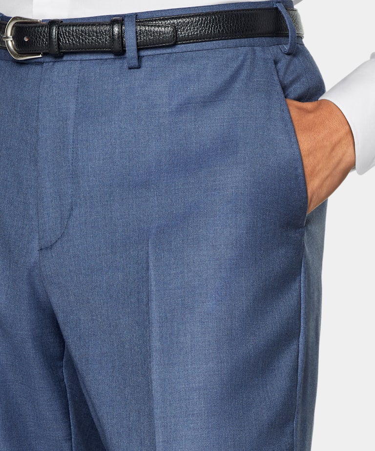 Traje Havana azul intermedio corte Tailored