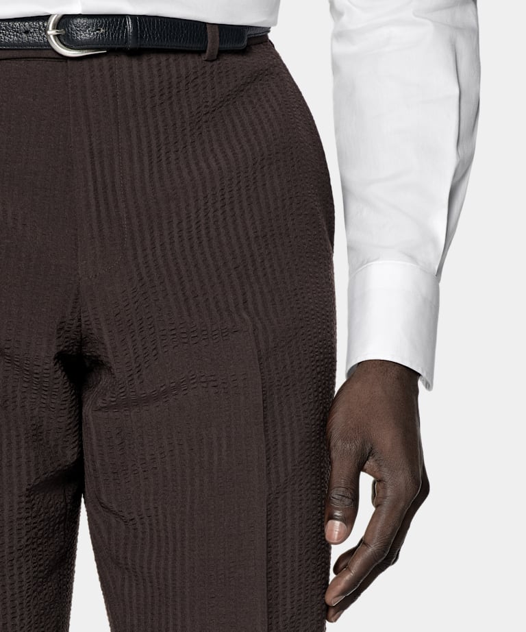 Dark Brown Relaxed Fit Roma Suit