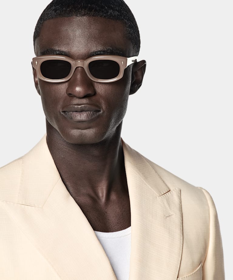 Traje Milano amarillo claro corte Tailored