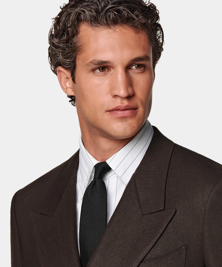 Mid Brown Tailored Fit Milano Suit