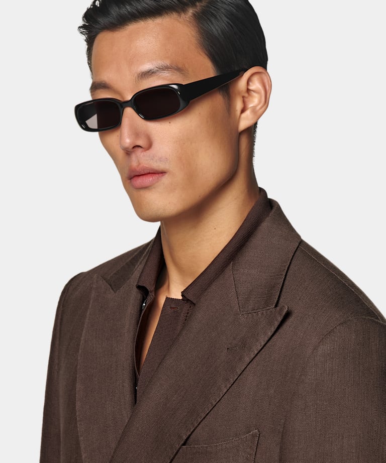 Mid Brown Tailored Fit Milano Suit