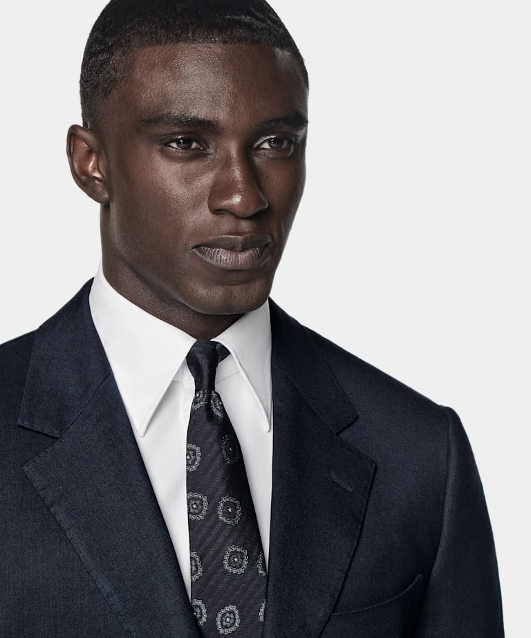 Navy Tailored Fit Milano Suit