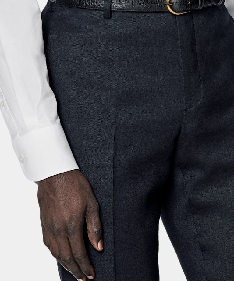 Navy Tailored Fit Milano Suit